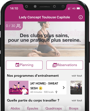 Application Mobile Lady Concept
